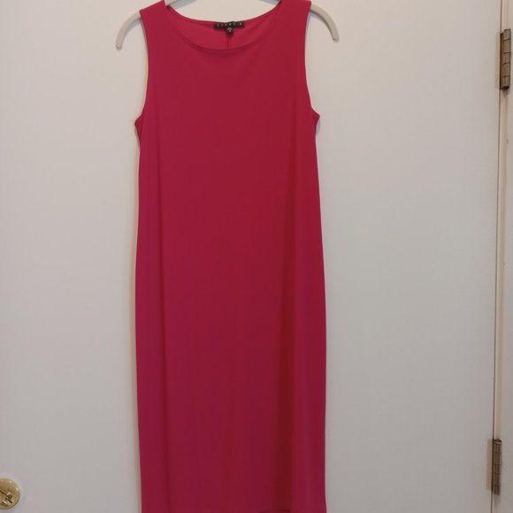 Tiana B Raspberry Pink Sheath knit Dress with scarf, Size S - Picture 5 of 10